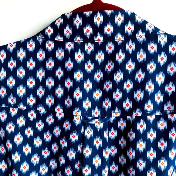 Michael Kors Sz 2 (XS) Blue White Sleeveless Dress - Picture 13 of 16